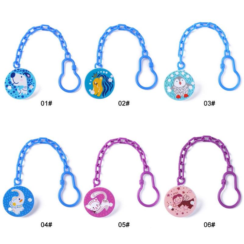 Toddlers Kids Pacifier Clips Soother Holder Cartoon Baby Pacifier Clip Pacifier Chain Dummy Clip Nipple Holder For Nipples